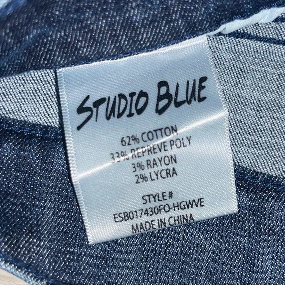 Studio Blue Stormy High Rise Ultra Flare Jean 29 Retro Chic Bohemian Coquette - Picture 9 of 10